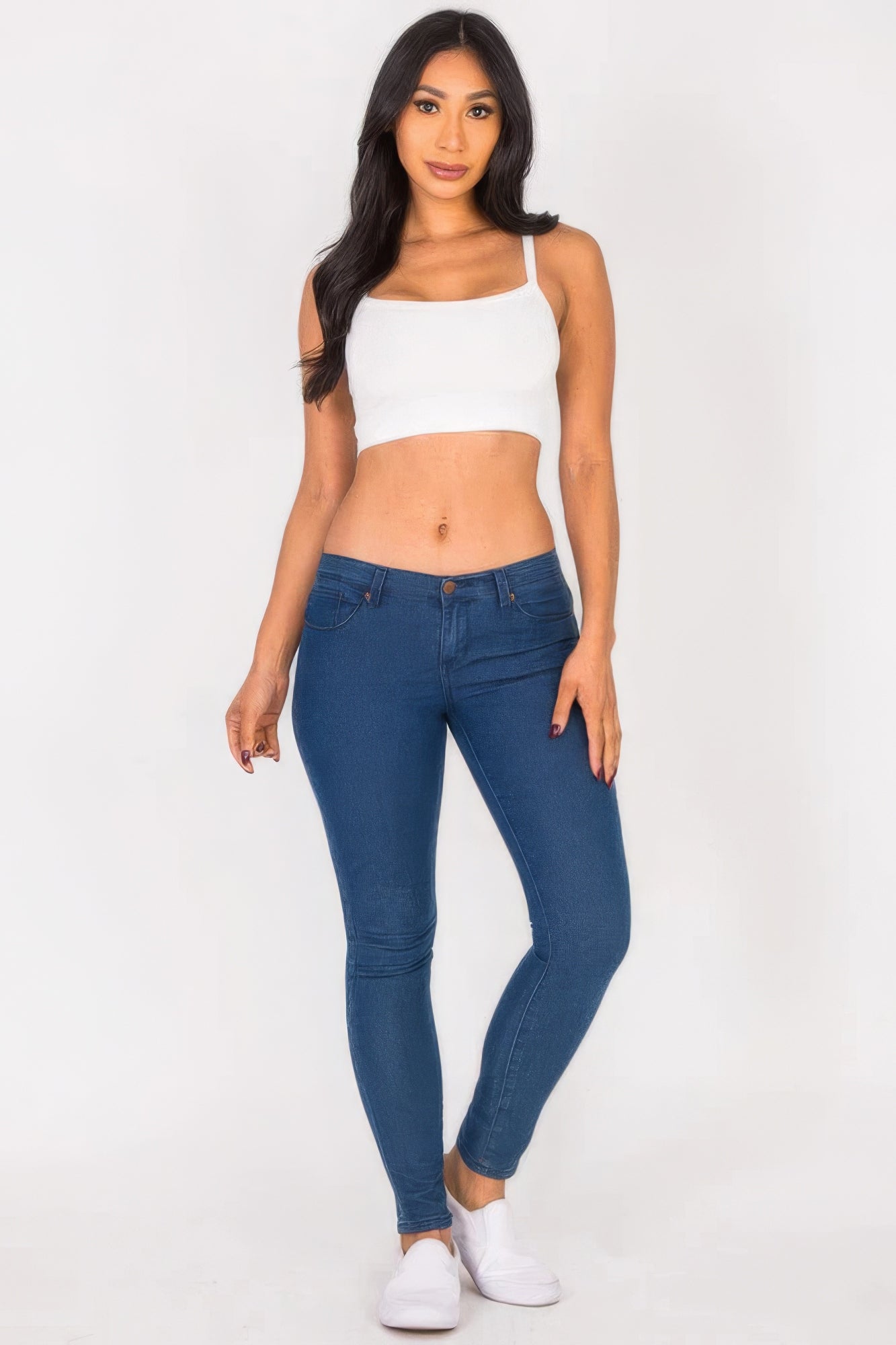 Ribbed Knit Cami Crop Top