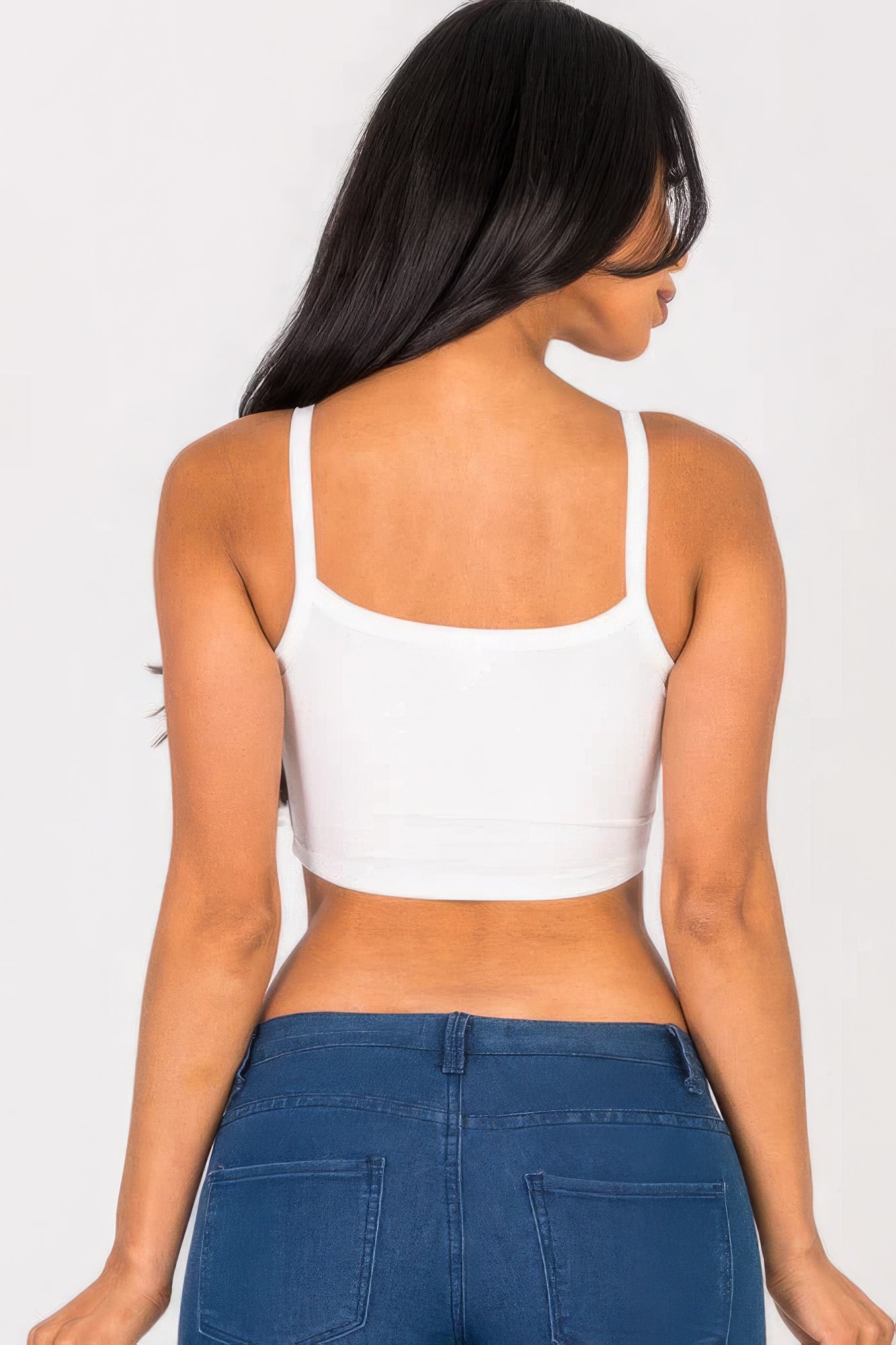 Ribbed Knit Cami Crop Top