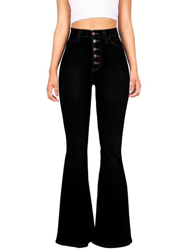 Retro Revival High Waist Flare Jeans