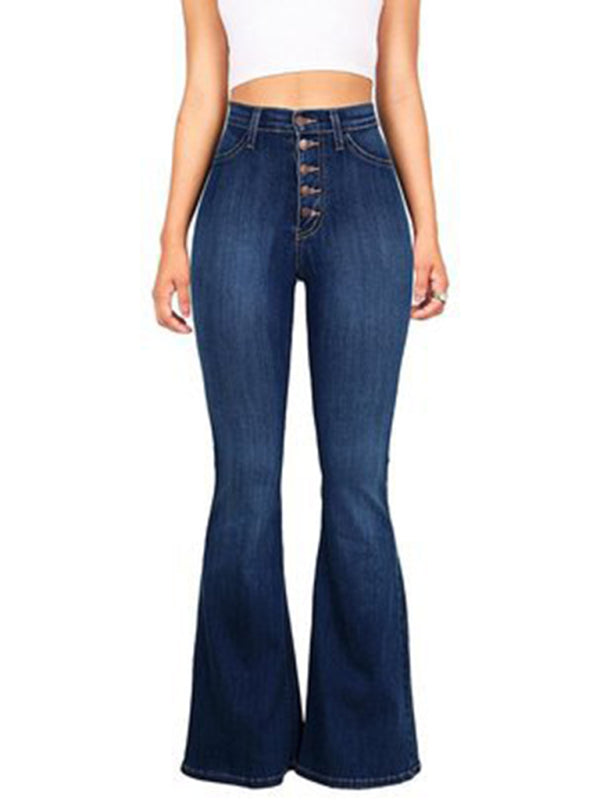 Retro Revival High Waist Flare Jeans