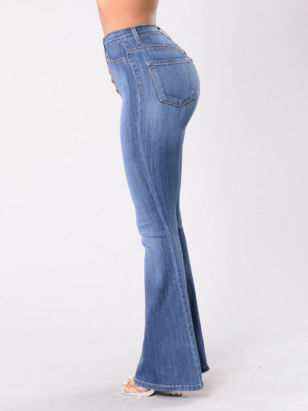 Retro Revival High Waist Flare Jeans