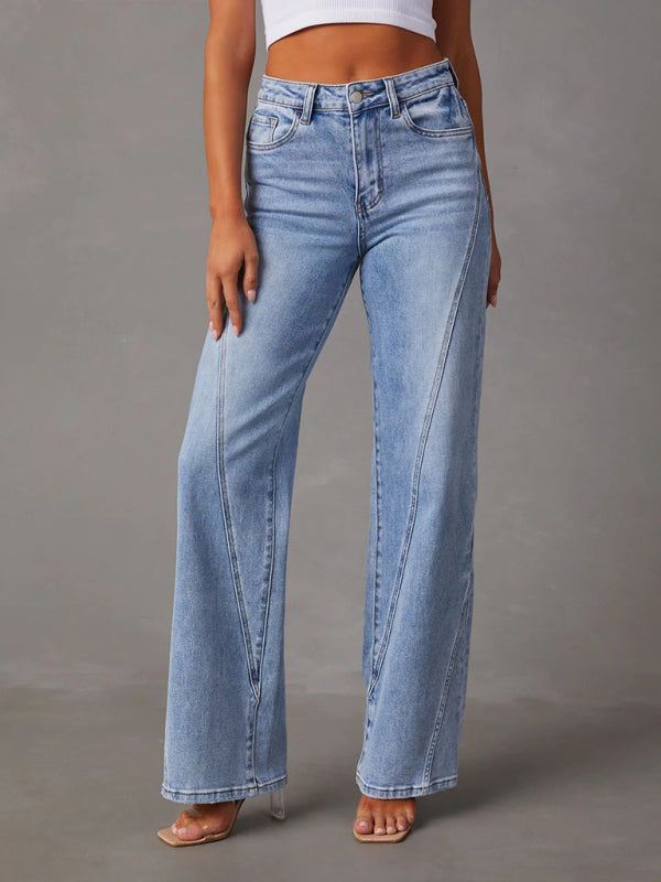 Relaxed Splice Wide Leg Jeans